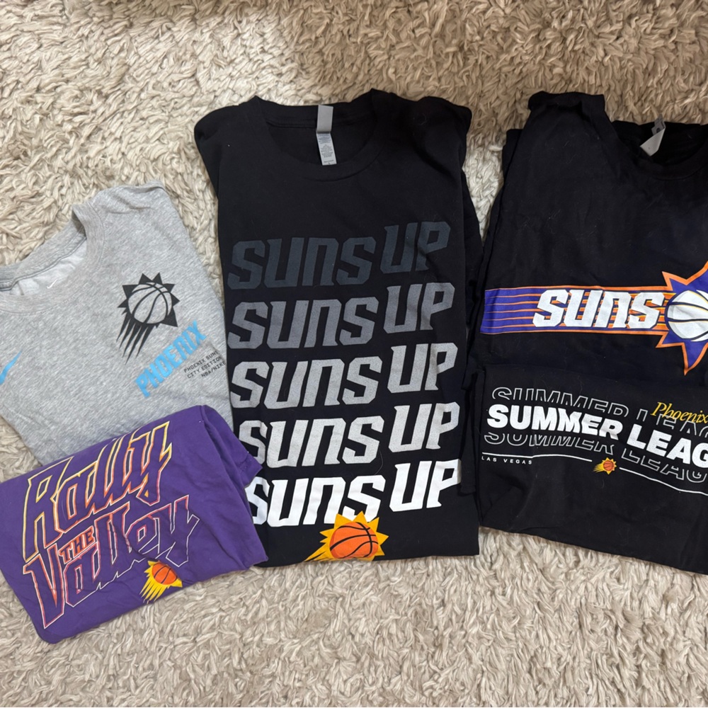 Phoenix Suns T shirts women's Large and men's medium
